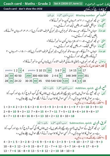 Coach card, maths Grade 3, page 2
