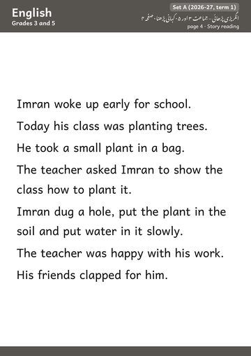 English reading booklet, page 4 · en.story